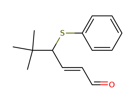 (E)-5,5-Dimethyl-4-phenylsulfanyl-hex-2-enal