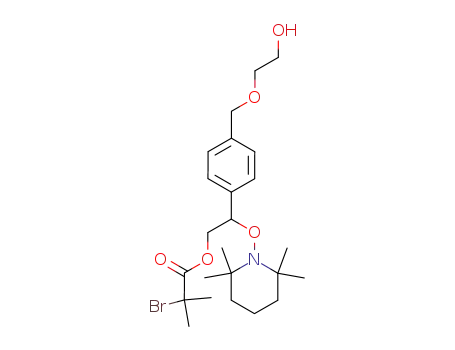2-[4-(2-oxa-4-hydroxybutyl)phenyl]-1-(2,2,6,6,-tetramethyl-1-piperidinyloxy)ethyl 2-bromo-2-methylpropionate