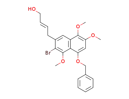 (2E)-4-(5-benzyloxy-3-bromo-4,7,8-trimethoxy-2-naphthyl)but-2-en-1-ol