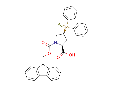 (2S,4S)-N-fluorenylmethoxycarbonyl-2-carboxy-4-diphenylphosphinothioyl-pyrrolidine