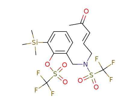 trifluoromethanesulfonic acid 2-{[(4-oxo-pent-2-enyl)trifluoromethanesulfonylamino]methyl}-6-(trimethylsilyl)phenyl ester