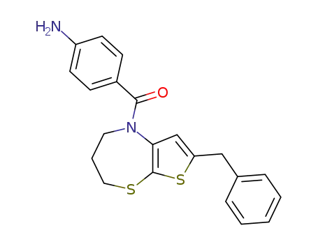 (4-aminophenyl)(2-benzyl-4,5,6,7-tetrahydrothieno[2,3-b][1,4]thiazepin-4-yl)methanone