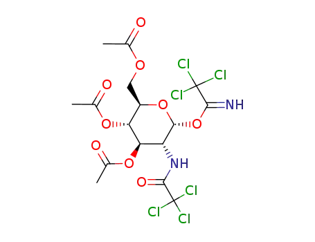 Molecular Structure of 161545-19-3 (3,4,6-tri-O-acetyl-2-deoxy-2-trichloroacetamido-α/β-D-glucopyranose trichloroacetimidate)