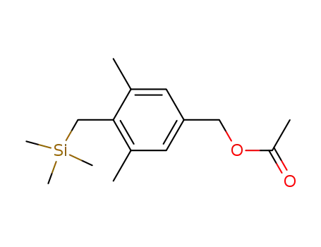 Benzenemethanol, 3,5-dimethyl-4-[(trimethylsilyl)methyl]-, acetate