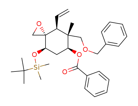 (3S,4S,5R,6S,8R)-5-benzyloxymethyl-8-(tert-butyldimethylsilyloxy)-5-methyl-4-vinyl-1-oxaspiro[2.5]octan-6-yl benzoate