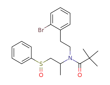 N-[2-(2-bromophenyl)ethyl]-N-[1-methyl-2-(phenylsulfinyl)ethyl]-2,2-dimethylpropionamide