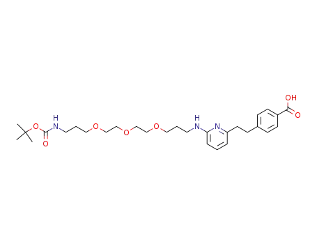 6,9,12-Trioxa-2-azapentadecanoic acid,
15-[[6-[2-(4-carboxyphenyl)ethyl]-2-pyridinyl]amino]-,
1-(1,1-dimethylethyl) ester