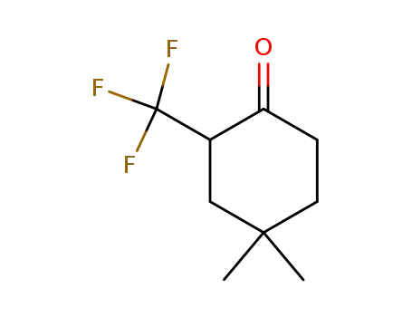 Molecular Structure of 113487-36-8 (Cyclohexanone, 4,4-dimethyl-2-(trifluoromethyl)-)