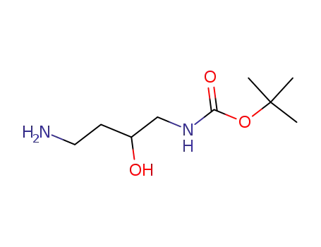 Molecular Structure of 206268-17-9 (Carbamic acid, (4-amino-2-hydroxybutyl)-, 1,1-dimethylethyl ester (9CI))