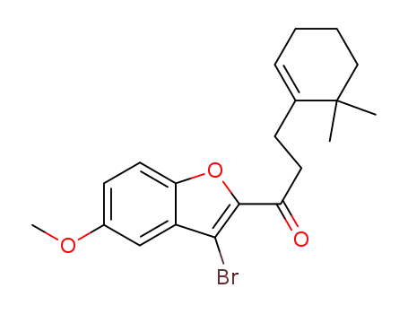 1-(3-bromo-5-methoxy-benzofuran-2-yl)-3-(6,6-dimethyl-cyclohex-1-enyl)-propan-1-one