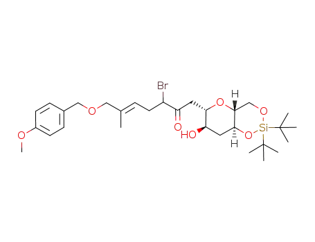 (E)-3-Bromo-1-((4aR,6S,7R,8aS)-2,2-di-tert-butyl-7-hydroxy-hexahydro-1,3,5-trioxa-2-sila-naphthalen-6-yl)-7-(4-methoxy-benzyloxy)-6-methyl-hept-5-en-2-one