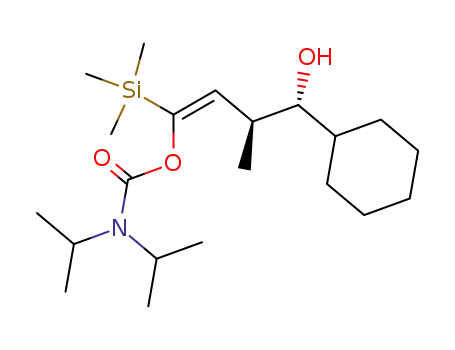 Carbamic acid, bis(1-methylethyl)-,
(1E,3S,4R)-4-cyclohexyl-4-hydroxy-3-methyl-1-(trimethylsilyl)-1-butenyl
ester