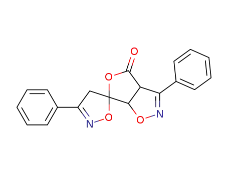 Molecular Structure of 292605-26-6 (3,3'-diphenyl-3a,6a-dihydro-4-oxospiro[isoxazolino-5',6-isoxazolo[3,4-c]furanone])