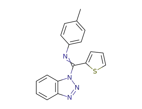 N-[(1H-1,2,3-benzotriazol-1-yl)(thien-2-yl)methylidene]-N-(4-methylphenyl)amine