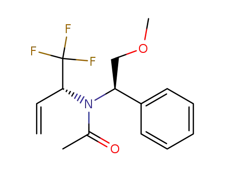 Molecular Structure of 832722-41-5 (Acetamide,
N-[(1R)-2-methoxy-1-phenylethyl]-N-[(1R)-1-(trifluoromethyl)-2-propenyl]
-)