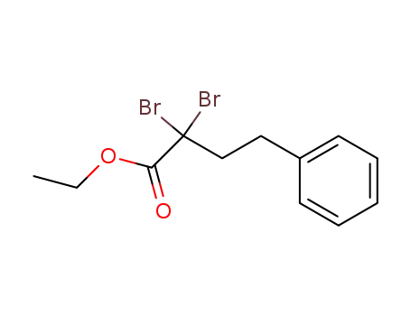 ethyl 2,2-dibromo-4-phenylbutanoate