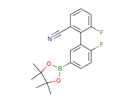 6,2'-Difluoro-5'-(4,4,5,5-tetramethyl-[1,3,2]dioxaborolan-2-yl)-biphenyl-2-carbonitrile