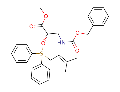 (S)-methyl N-(benzyloxycarbonyl)-O-[(3-methylbut-2-enyl)diphenylsilanyl]isoserinate