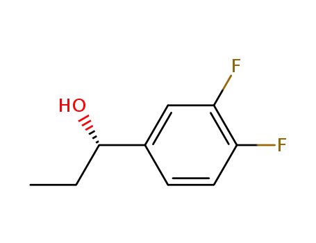 Molecular Structure of 847448-30-0 ((S)-1-(3,4-Difluoro-phenyl)-propan-1-ol)