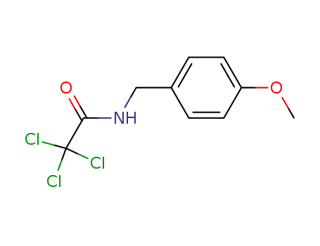 Molecular Structure of 123558-64-5 (N-(4-methoxybenzyl)-2,2,2-trichloroacetamide)