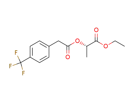 Benzeneacetic acid, 4-(trifluoromethyl)-,
(1S)-2-ethoxy-1-methyl-2-oxoethyl ester