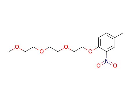Molecular Structure of 874210-48-7 (Benzene, 1-[2-[2-(2-methoxyethoxy)ethoxy]ethoxy]-4-methyl-2-nitro-)