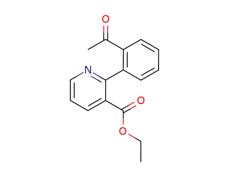 Molecular Structure of 638169-43-4 (2-(2-acetylphenyl)nicotinic acid ethyl ester)