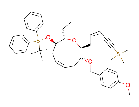 (Z,2S,3R,8R,9S)-3-tert-butyldiphenylsilanyloxy-2-ethyl-8-(4-methoxybenzyloxy)-9-((Z)-5-trimethylsilanylpent-2-en-4-ynyl)-2,3,4,7,8,9-hexahydrooxonine