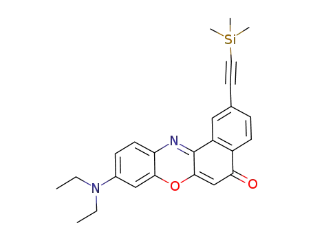 9-(diethylamino)-2-((trimethylsilyl)ethynyl)-5H-benzo[a]phenoxazin-5-one
