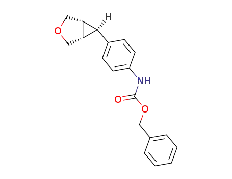 Molecular Structure of 777089-62-0 (Carbamic acid, [4-(1a,5a,6a)-3-oxabicyclo[3.1.0]hex-6-ylphenyl]-,
phenylmethyl ester)