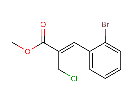 Molecular Structure of 847653-88-7 (2-Propenoic acid, 3-(2-bromophenyl)-2-(chloromethyl)-, methyl ester,
(2Z)-)