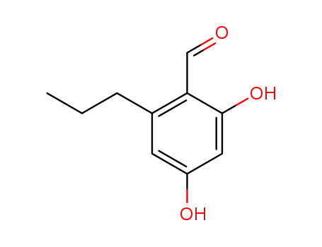 Molecular Structure of 37455-87-1 (2,4-dihydroxy-6-propylbenzaldehyde)