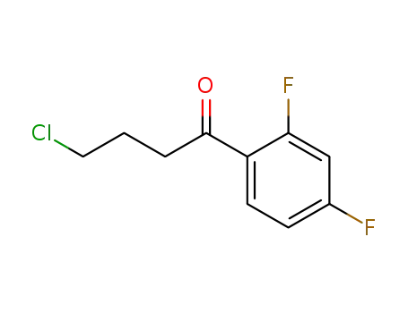 Molecular Structure of 50528-16-0 (4-chloro-1-(2,4-difluorophenyl)butan-1-one)