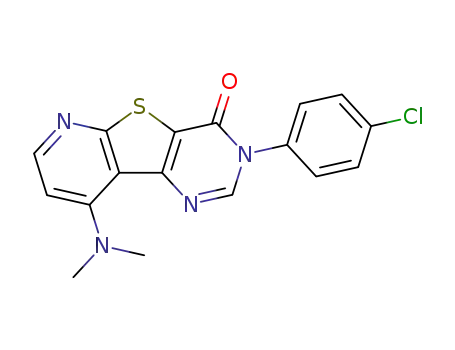 3-(4-chlorophenyl)-9-(dimethylamino)pyrido[3',2':4,5]thieno[3,2-d]pyrimidin-4(3H)-one