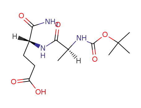 Molecular Structure of 18814-50-1 (BOC-ALA-D-GLU-NH2)