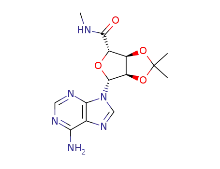 (3aR,4S,6aS)-6-(6-Amino-purin-9-yl)-2,2-dimethyl-tetrahydro-furo[3,4-d][1,3]dioxole-4-carboxylic acid methylamide