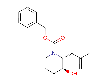 1-Piperidinecarboxylic acid, 3-hydroxy-2-(2-methyl-2-propenyl)-,
phenylmethyl ester, (2R,3S)-
