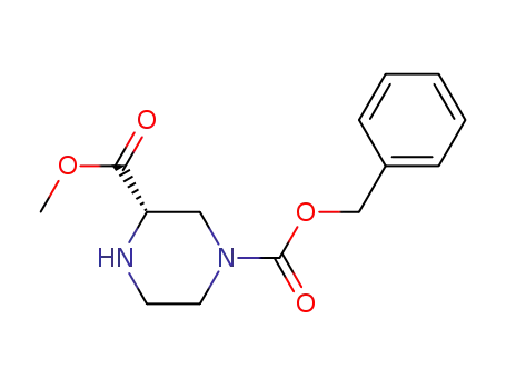 Molecular Structure of 225517-81-7 ((S)-4-N-CBZ-PIPERAZINE-2-CARBOXYLIC ACID METHYL ESTER)