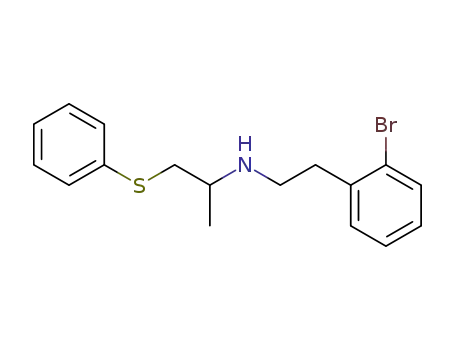 Benzeneethanamine, 2-bromo-N-[1-methyl-2-(phenylthio)ethyl]-