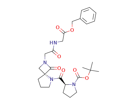 (4R)-2-[3-aza-4-(benzyloxycarbonyl)-2-oxobutyl]-5-[(2S)-1-tert-butoxycarbonylpyrrolidin-2-ylcarbonyl]-2,5-diazaspiro[3,4]octan-1-one