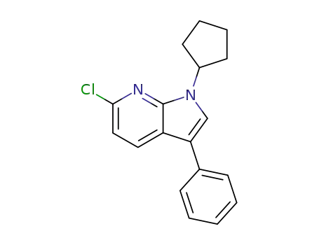 6-chloro-1-cyclopentyl-3-phenyl-1H-pyrrolo[2,3-b]pyridine