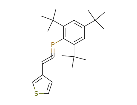 Molecular Structure of 760200-32-6 ((3-thienylethenylidene)(2,4,6-tri-t-butylphenyl)phosphine)