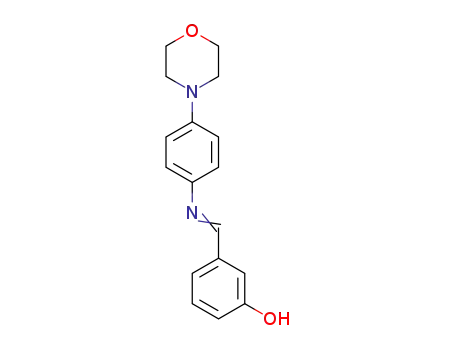 Molecular Structure of 7466-67-3 (3-[(E)-{[4-(morpholin-4-yl)phenyl]imino}methyl]phenol)