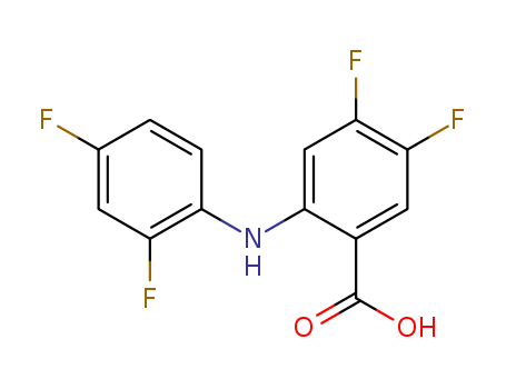Benzoic acid, 2-[(2,4-difluorophenyl)amino]-4,5-difluoro-