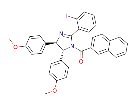 1H-Imidazole,
4,5-dihydro-2-(2-iodophenyl)-4,5-bis(4-methoxyphenyl)-1-(2-naphthalen
ylcarbonyl)-, (4R,5R)-