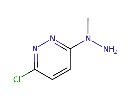 Molecular Structure of 76953-33-8 (N-(3-CHLOROPYRIDAZIN-6-YL)-N-METHYLHYDRAZINE)