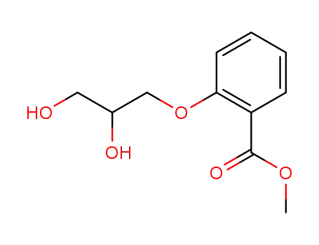 Molecular Structure of 53408-43-8 (methyl 2-(2,3-dihydroxypropoxy)benzoate)