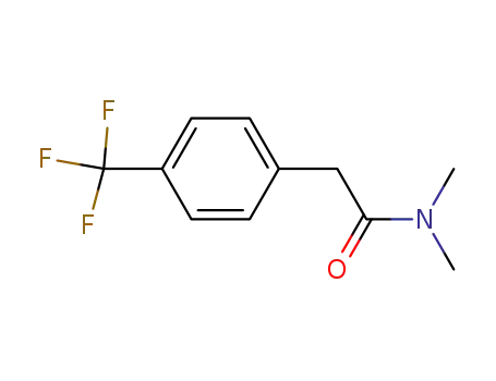 Molecular Structure of 869337-11-1 (N,N-dimethyl-2-(4-(trifluoromethyl)phenyl)acetamide)