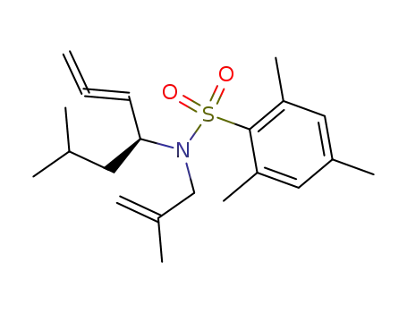 Molecular Structure of 627079-74-7 (N-[(1S)-1-isobutylbuta-2,3-dienyl]-N-(2-methylprop-2-enyl)-2,4,6-trimethylphenylsulfonamide)