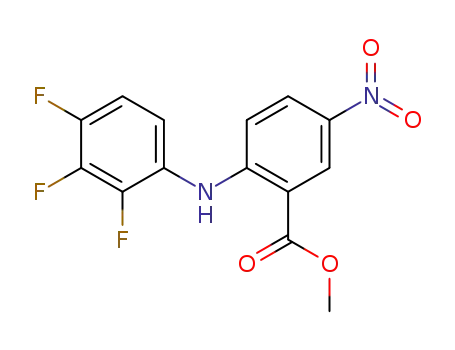 Benzoic acid, 5-nitro-2-[(2,3,4-trifluorophenyl)amino]-, methyl ester